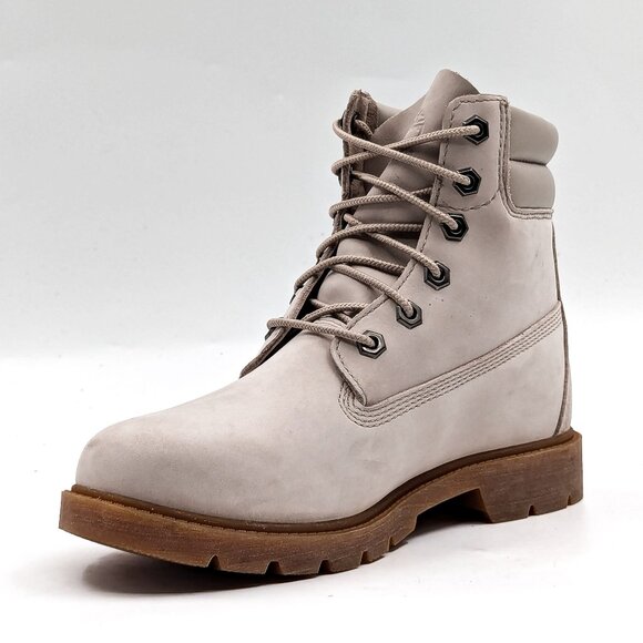 Timberland Women Linden Woods Lace-up 6 in Light Taupe Combat boots size 8 - Picture 4 of 11